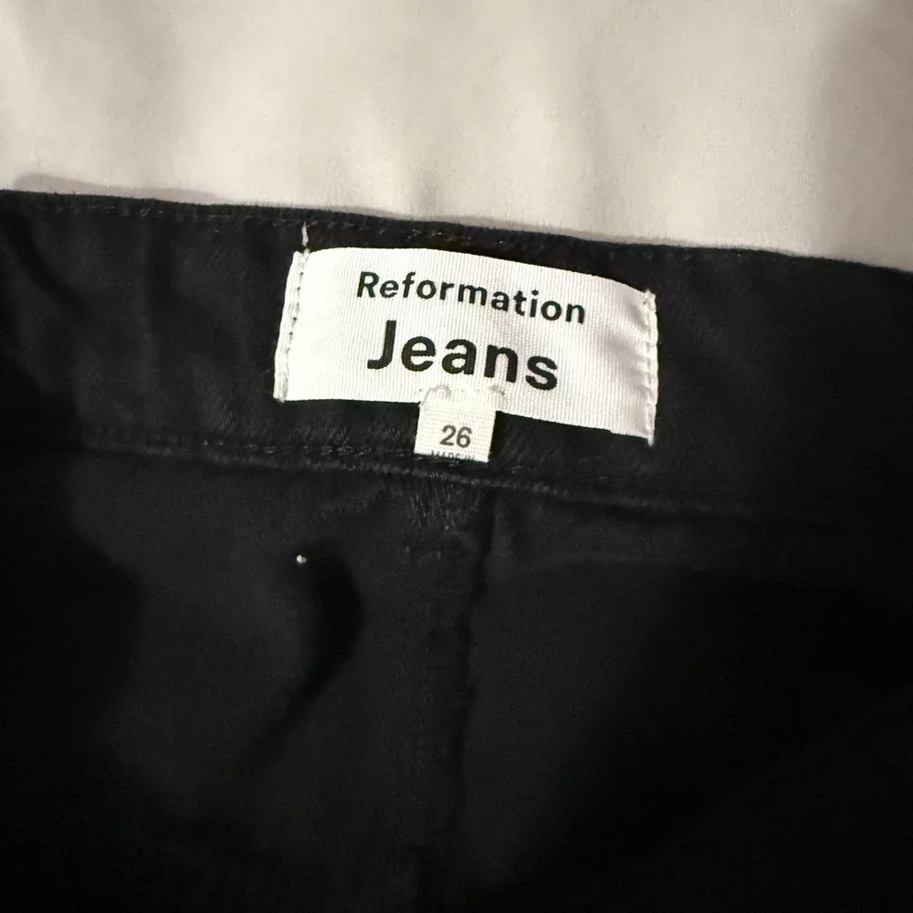 Reformation Maggi Cargo‎ Midi Skirt Size 26 black